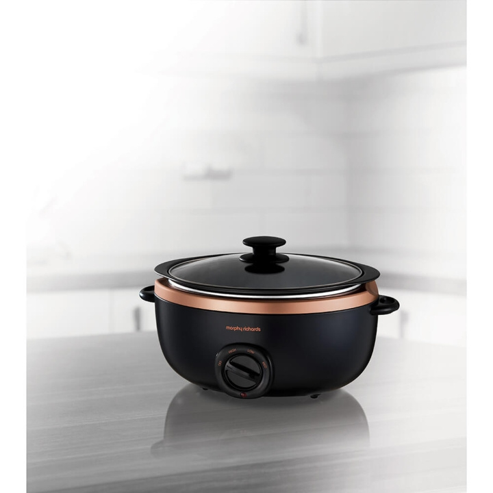 MORPHY Slow Cooker Roséguld 6,5L i gruppen HEM, HUSHÅLL & TRÄDGÅRD / Hushållsmaskiner / Slowcookers hos TP E-commerce Nordic AB (C01742)