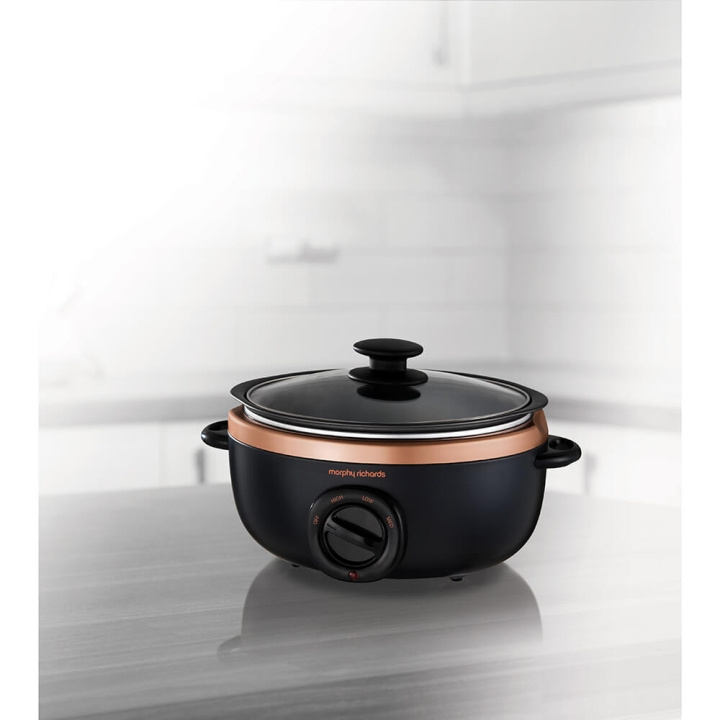 Morphy Richards Slow Cooker Roséguld 3,5L i gruppen HEM, HUSHÅLL & TRÄDGÅRD / Hushållsmaskiner / Slowcookers hos TP E-commerce Nordic AB (C01743)