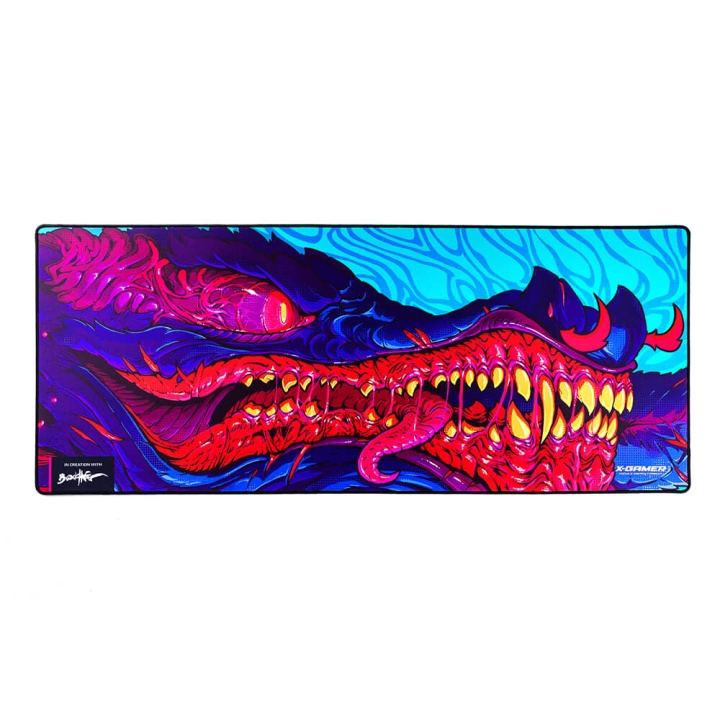 X-GAMER Musmatta Dragon Fin 1100x450 i gruppen DATORER & KRINGUTRUSTNING / Gaming / Musmattor hos TP E-commerce Nordic AB (C01796)