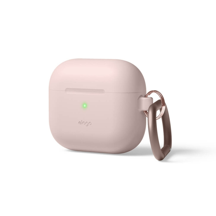 Elago AirPods 3 Silikonfodral Sandrosa i gruppen HEMELEKTRONIK / Ljud & Bild / Hörlurar & Tillbehör / Tillbehör hos TP E-commerce Nordic AB (C01821)