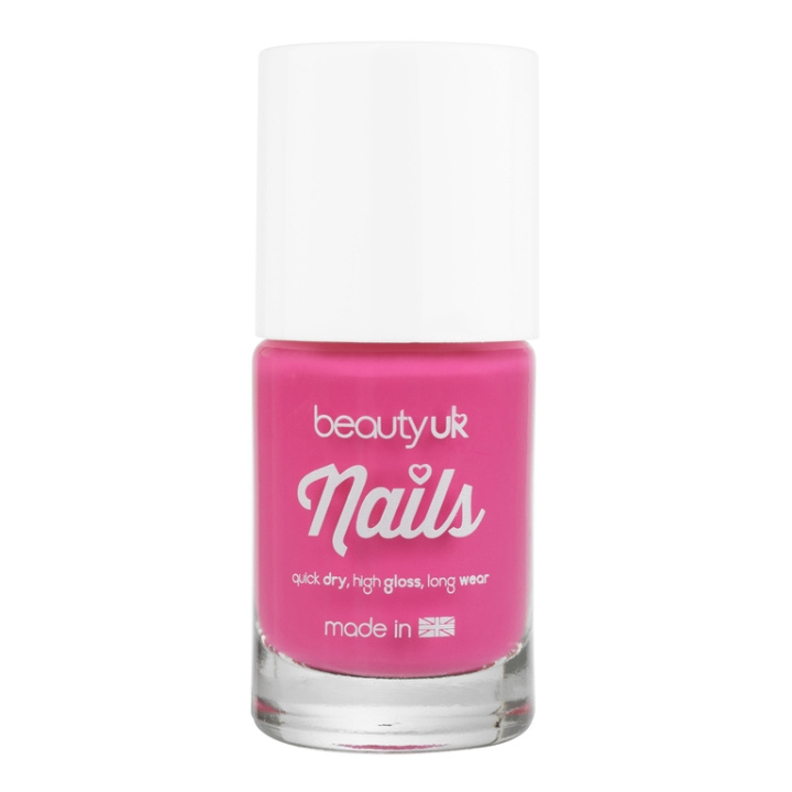 BeautyUK Beauty UK Nails no.16 - Pink Pop 9ml i gruppen SKÖNHET & HÄLSA / Manikyr/Pedikyr / Nagellack hos TP E-commerce Nordic AB (C01908)