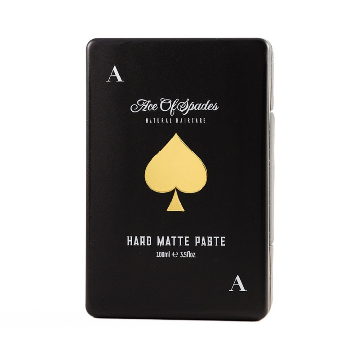 Ace of Spades Natural Haircare Hard Matte Paste 100ml i gruppen SKÖNHET & HÄLSA / Hår & Styling / Hårstylingprodukter / Hårvax hos TP E-commerce Nordic AB (C01952)