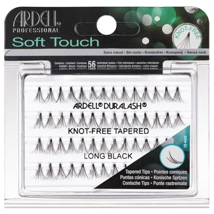 Ardell Soft Touch Individual Knot-Free Tapered Long Black i gruppen SKÖNHET & HÄLSA / Makeup / Ögon & Ögonbryn / Lösögonfransar hos TP E-commerce Nordic AB (C01970)