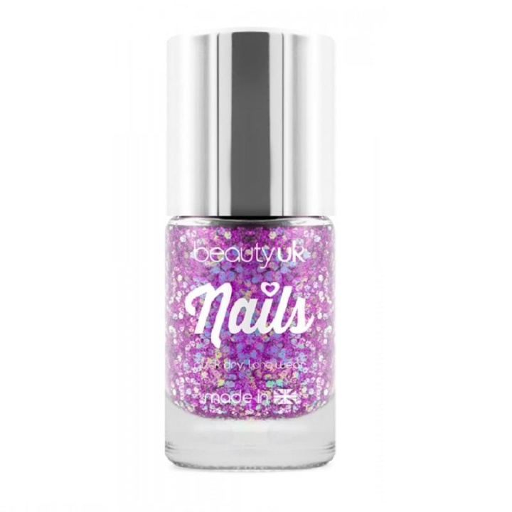 BeautyUK Beauty UK Glitter Nail Polish - Andromeda Purple i gruppen SKÖNHET & HÄLSA / Manikyr/Pedikyr / Nagellack hos TP E-commerce Nordic AB (C02007)