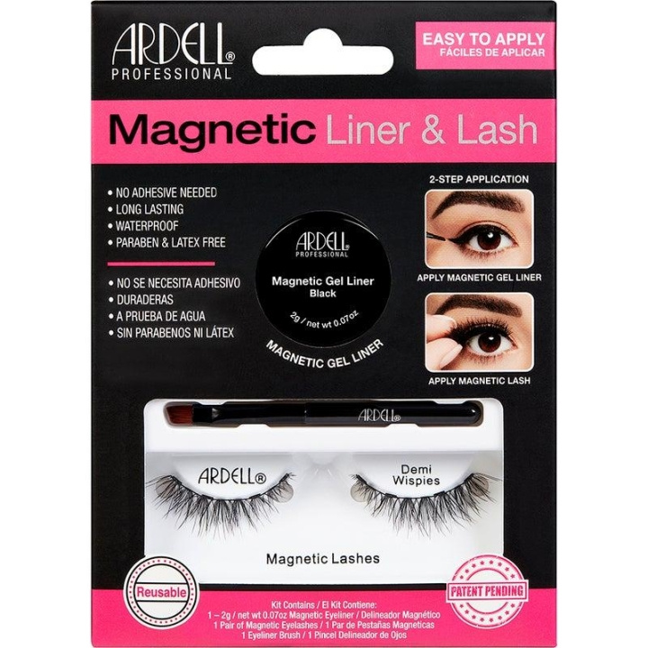 Ardell Magnetic Liner&Lash - Demi Wispies i gruppen SKÖNHET & HÄLSA / Makeup / Ögon & Ögonbryn / Lösögonfransar hos TP E-commerce Nordic AB (C02011)