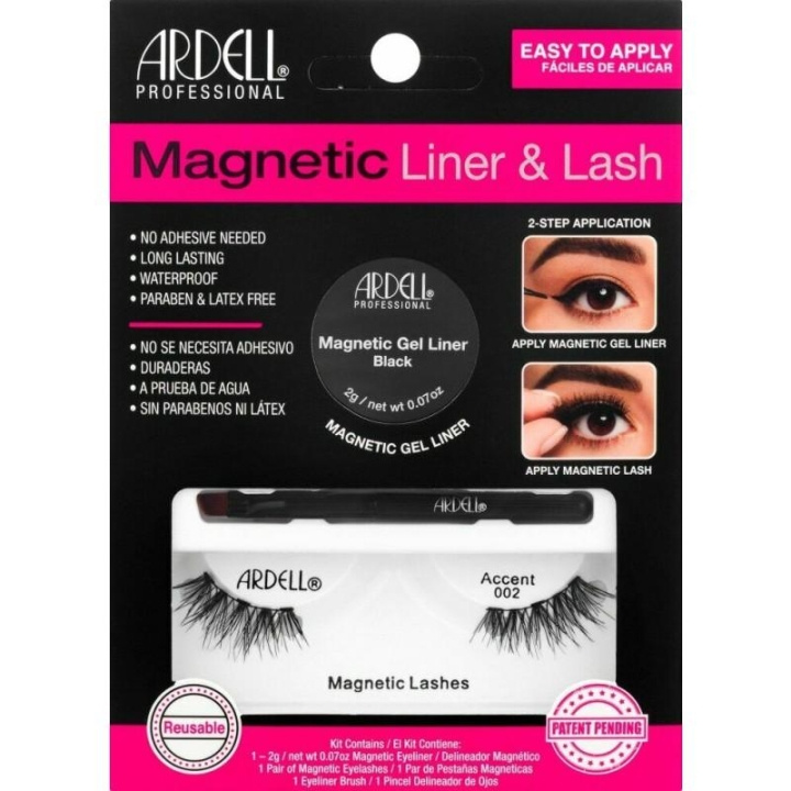 Ardell Magnetic Liner & Lash - Accent 002 i gruppen SKÖNHET & HÄLSA / Makeup / Ögon & Ögonbryn / Lösögonfransar hos TP E-commerce Nordic AB (C02013)