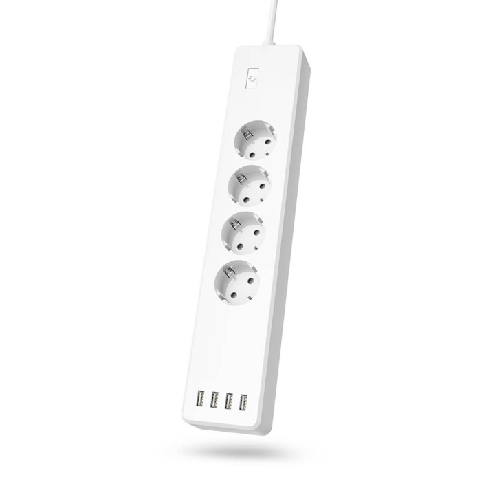 Hama WiFi Power strip 4-way Overload Protection i gruppen HEM, HUSHÅLL & TRÄDGÅRD / El & Belysning / Grenuttag hos TP E-commerce Nordic AB (C02190)