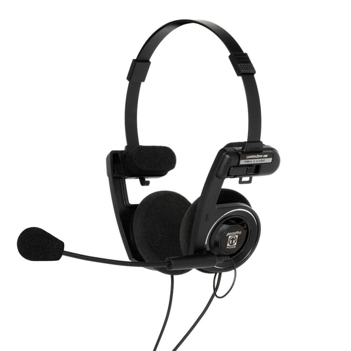 KOSS Hörlur PortaPro Communication Headset On-Ear Mic Svart i gruppen DATORER & KRINGUTRUSTNING / Datortillbehör / Headset hos TP E-commerce Nordic AB (C02222)