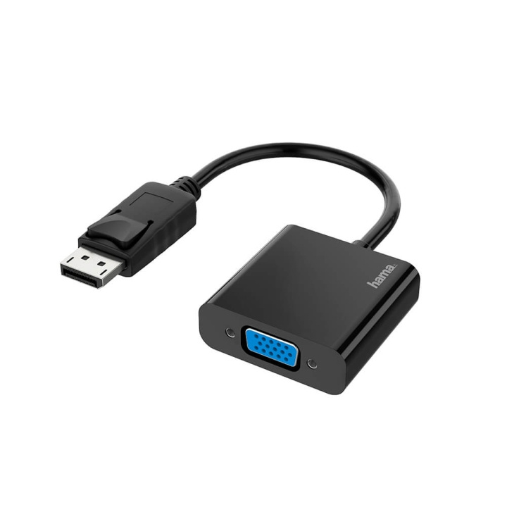 Hama Adapter Multimedia DisplayPort-VGA Full-HD 1080p i gruppen DATORER & KRINGUTRUSTNING / Datorkablar / DisplayPort / Adaptrar hos TP E-commerce Nordic AB (C02262)