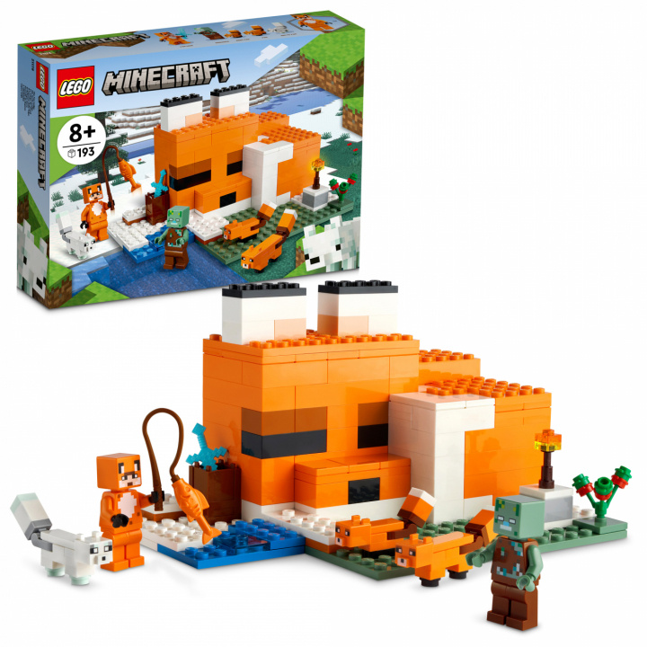 LEGO Minecraft - Rävstugan 21178 i gruppen LEKSAKER, BARN- & BABYPRODUKTER / Leksaker / Byggleksaker / Lego hos TP E-commerce Nordic AB (C02275)