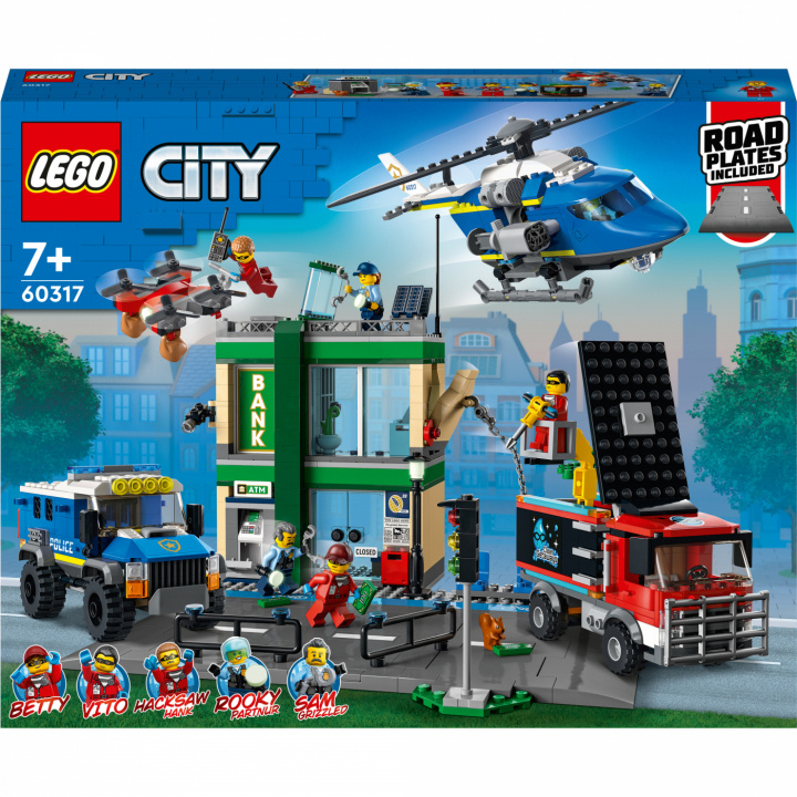 LEGO City Police - Polisjakt vid banken 60317 i gruppen LEKSAKER, BARN- & BABYPRODUKTER / Leksaker / Byggleksaker / Lego hos TP E-commerce Nordic AB (C02309)