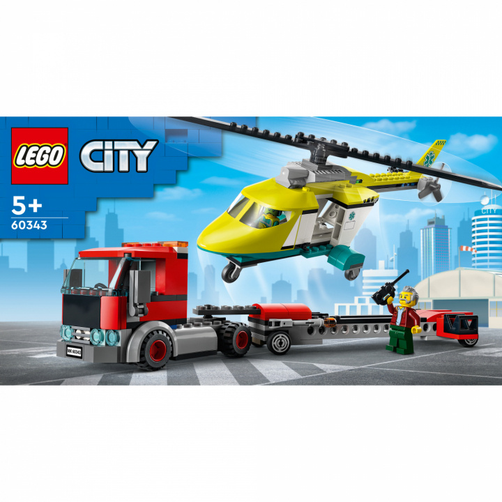 LEGO City - Räddningshelikoptertransport 60343 i gruppen LEKSAKER, BARN- & BABYPRODUKTER / Leksaker / Byggleksaker / Lego hos TP E-commerce Nordic AB (C02318)