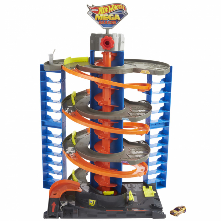Hot Wheels City Mega Garage 2021 i gruppen LEKSAKER, BARN- & BABYPRODUKTER / Leksaker / Bilbanor hos TP E-commerce Nordic AB (C02338)