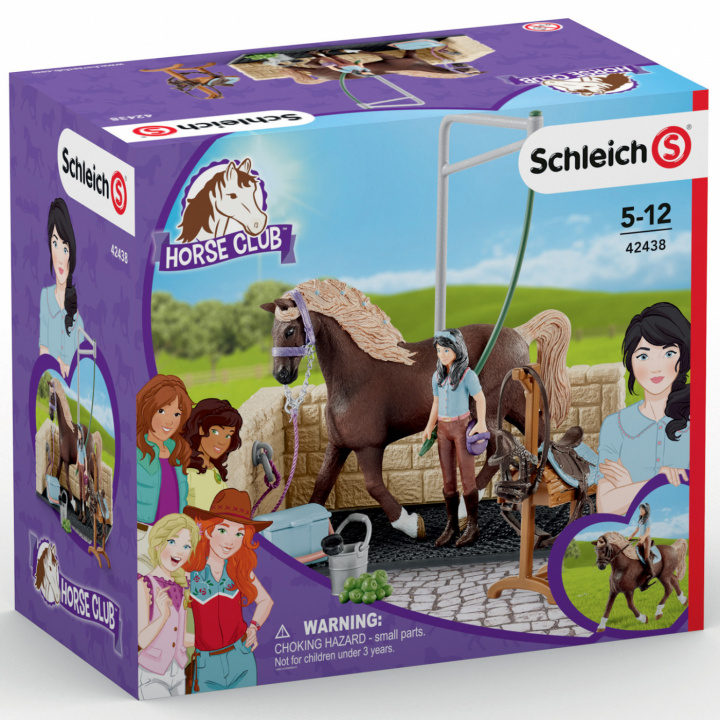 Schleich Washing area w. Horse Club Emily & Luna 42438 i gruppen LEKSAKER, BARN- & BABYPRODUKTER / Leksaker / Leksaker hos TP E-commerce Nordic AB (C02404)