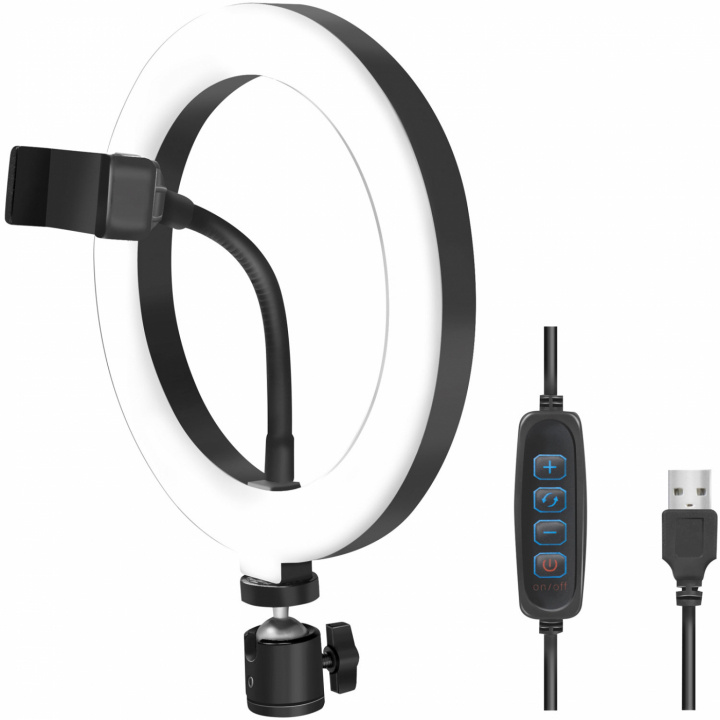 LogiLink Ring light för smartphone Ø20 cm utan stativ i gruppen HEMELEKTRONIK / Foto & Video / Fotoutrustning / Ring light & Fotobelysning hos TP E-commerce Nordic AB (C02665)