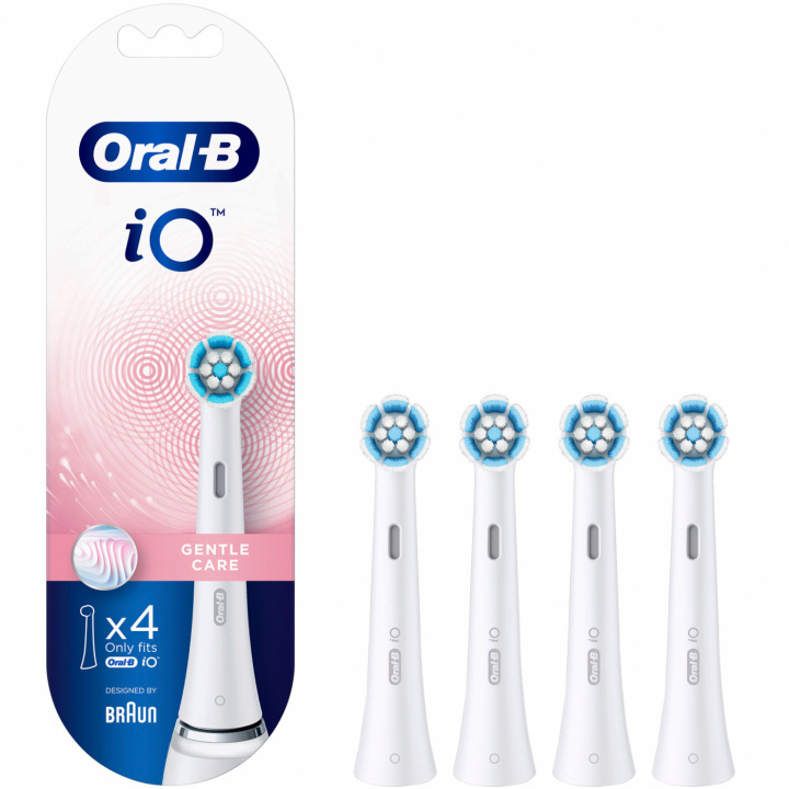 Oral B Borsthuvud iO Gentle Care 4st i gruppen SKÖNHET & HÄLSA / Munvård / Borsthuvuden & Tillbehör hos TP E-commerce Nordic AB (C02695)