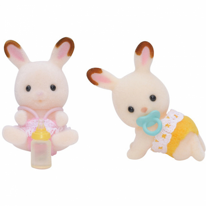 Sylvanian Families Chocolate Rabbit Twins i gruppen LEKSAKER, BARN- & BABYPRODUKTER / Leksaker / Dockor & Tillbehör hos TP E-commerce Nordic AB (C02772)