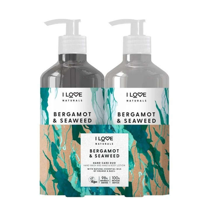 I Love... Giftset I Love Naturals Hand Care Duo Bergamot & Seaweed i gruppen SKÖNHET & HÄLSA / Manikyr/Pedikyr / Handkräm hos TP E-commerce Nordic AB (C02780)