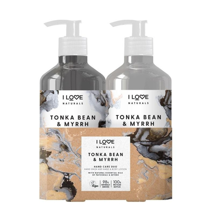 I Love... Giftset I Love Naturals Hand Care Duo Tonka Bean & Myrrh i gruppen SKÖNHET & HÄLSA / Manikyr/Pedikyr / Handkräm hos TP E-commerce Nordic AB (C02781)