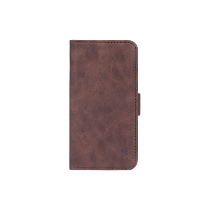 Gear Mobile Wallet Brown Nubuck PU iPhone 12 / 12 Pro i gruppen SMARTPHONE & SURFPLATTOR / Mobilskydd / Apple / iPhone 12/12 Pro / Fodral hos TP E-commerce Nordic AB (C02799)