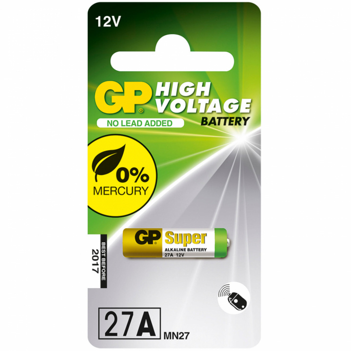 GP 27A / 37AF / MN27 12V 1-pack i gruppen HEMELEKTRONIK / Batterier & Laddare / Batterier / Övriga hos TP E-commerce Nordic AB (C02827)