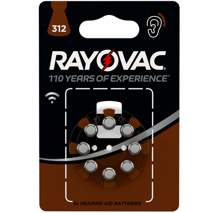 Rayovac Acoustic Special 312 PR41 till hörapparat 8-p i gruppen HEMELEKTRONIK / Batterier & Laddare / Batterier / Hörapparatsbatterier hos TP E-commerce Nordic AB (C02835)
