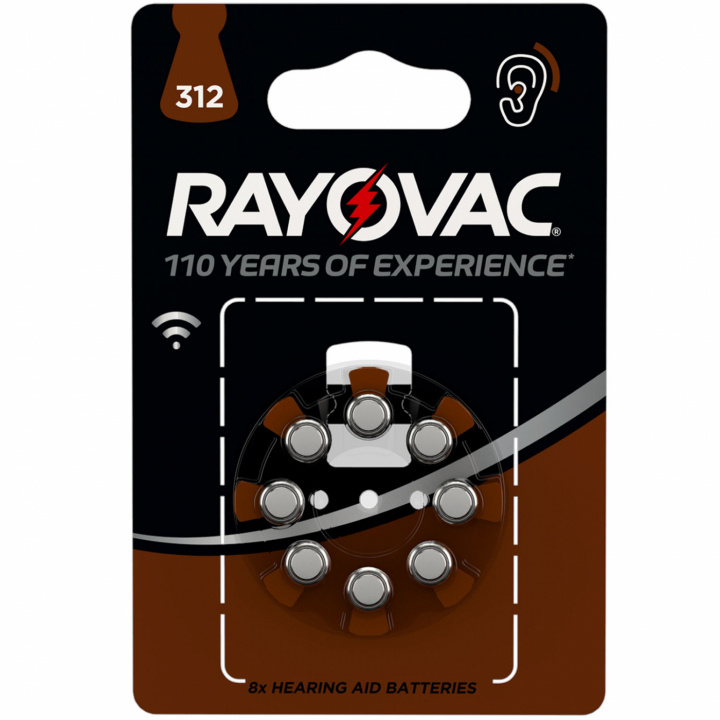 Rayovac Acoustic Special 312 PR41 till hörapparat 8-p i gruppen HEMELEKTRONIK / Batterier & Laddare / Batterier / Hörapparatsbatterier hos TP E-commerce Nordic AB (C02835)
