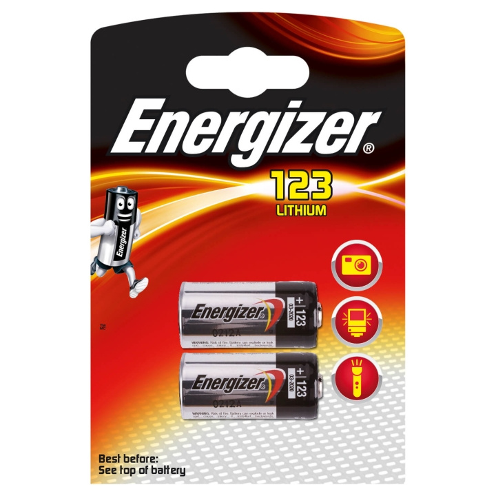 ENERGIZER Batteri CR123 Lithium 2-pack i gruppen HEMELEKTRONIK / Batterier & Laddare / Batterier / Övriga hos TP E-commerce Nordic AB (C02959)