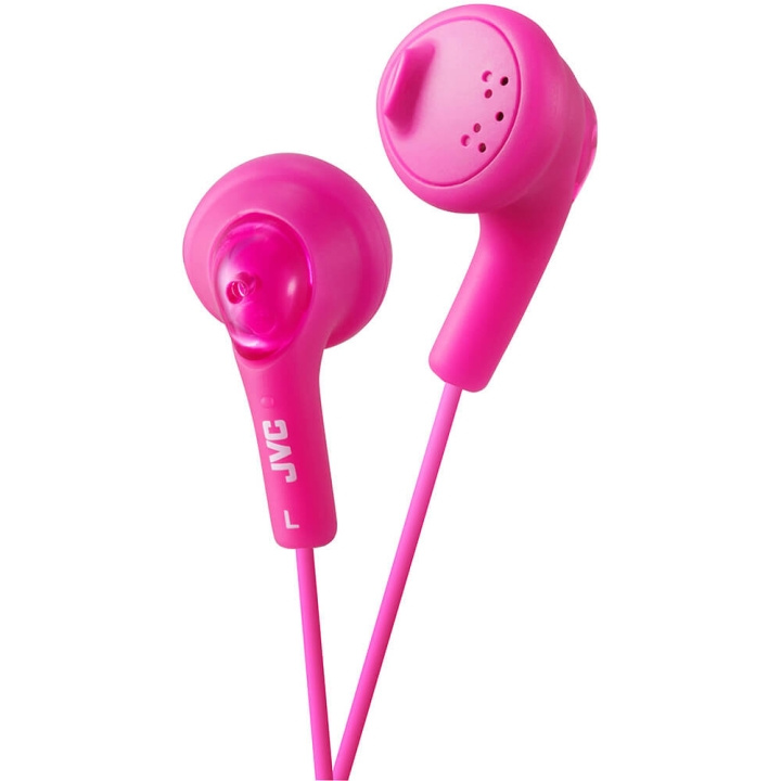 JVC Hörlur F160 Gumy Bass-Boost In-Ear Rosa i gruppen HEMELEKTRONIK / Ljud & Bild / Hörlurar & Tillbehör / Hörlurar hos TP E-commerce Nordic AB (C02968)