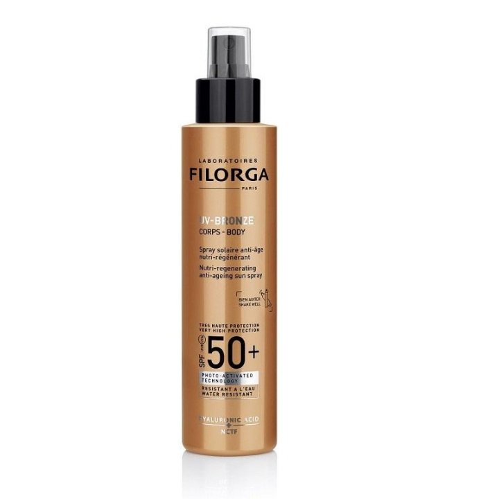 Filorga Uv-Bronze Body Sun Spray, Solskyddsfaktor SPF50+ 150ml i gruppen SKÖNHET & HÄLSA / Hudvård / Solskydd & Tanning / Solskydd hos TP E-commerce Nordic AB (C03084)