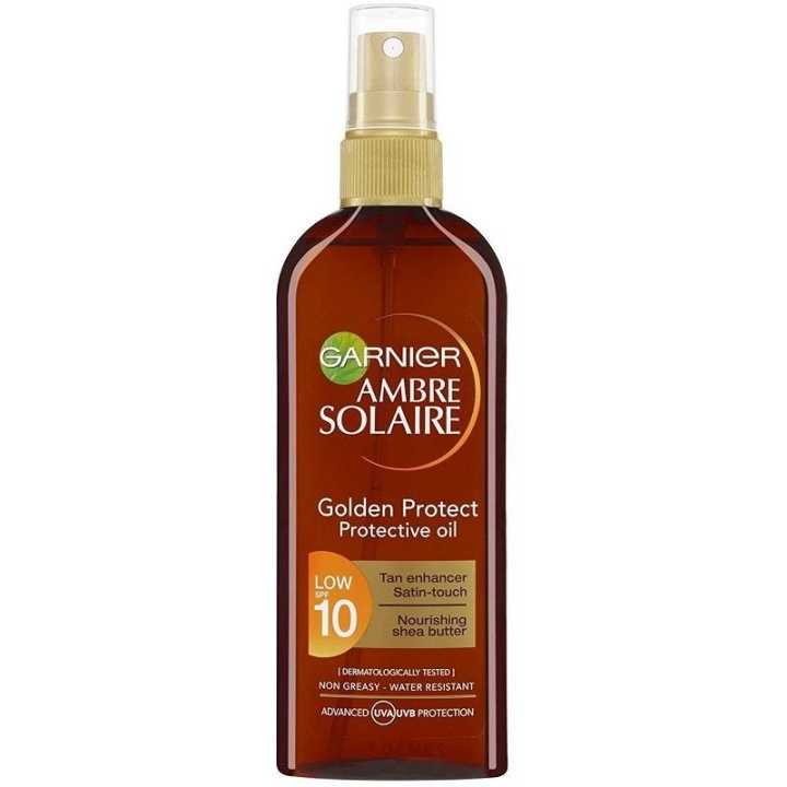 Garnier Ambre Solaire Golden Protect Sun Oil, Solskyddsfaktor SPF10 150ml i gruppen SKÖNHET & HÄLSA / Hudvård / Solskydd & Tanning / Solskydd hos TP E-commerce Nordic AB (C03088)