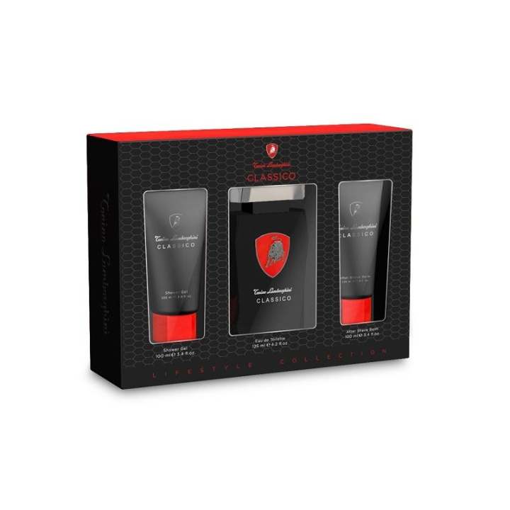 Lamborghini Giftset Lamborghini Classico Edt 125ml + Shower Gel 100ml + Aftershave Balm 100ml i gruppen SKÖNHET & HÄLSA / Presentkit / Presentkit För Honom hos TP E-commerce Nordic AB (C03354)