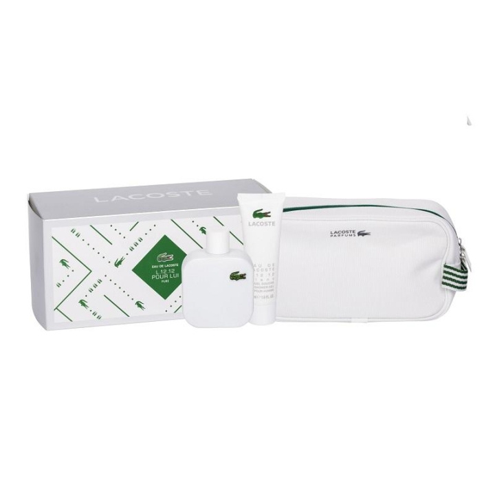 Giftset Lacoste Eau De Lacoste Blanc Edt 100ml + Shower Gel 50ml + Pouch i gruppen SKÖNHET & HÄLSA / Presentkit / Presentkit För Honom hos TP E-commerce Nordic AB (C03365)