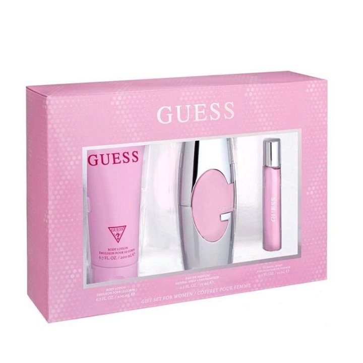 Guess Giftset Guess Woman Edp 75ml + Edp 15ml + Body Lotion 200ml i gruppen SKÖNHET & HÄLSA / Presentkit / Presentkit För Henne hos TP E-commerce Nordic AB (C03398)