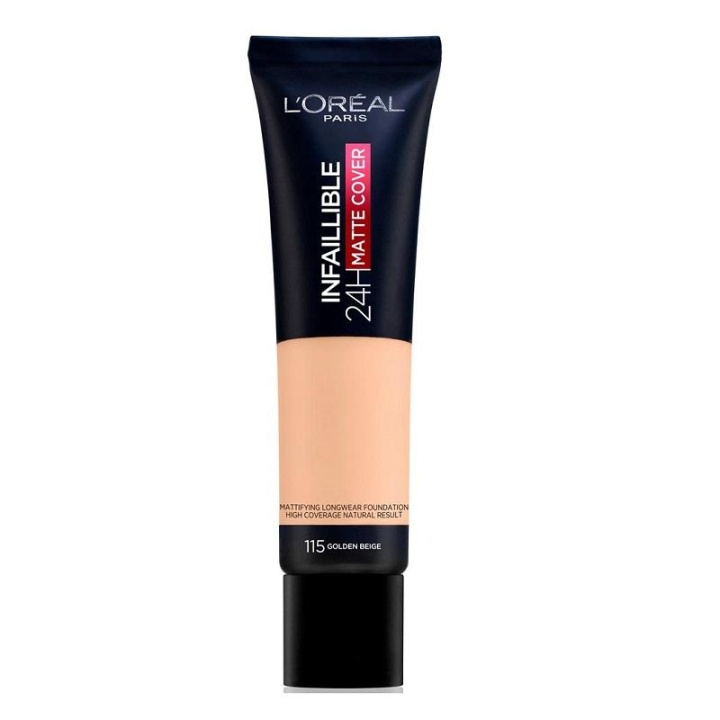 L\'Oreal LOréal Infallible 24H Matte Foundation 115 Golden Beige 35ml i gruppen SKÖNHET & HÄLSA / Makeup / Basmakeup / Foundation hos TP E-commerce Nordic AB (C03537)