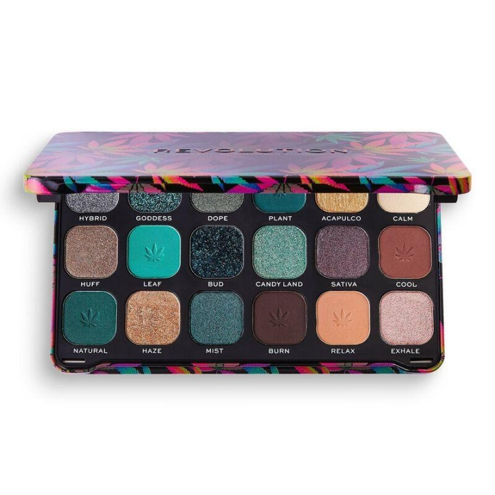 Makeup Revolution Forever Flawless Chilled with Cannabis Sativa Palette i gruppen SKÖNHET & HÄLSA / Makeup / Ögon & Ögonbryn / Ögonskuggor hos TP E-commerce Nordic AB (C03682)