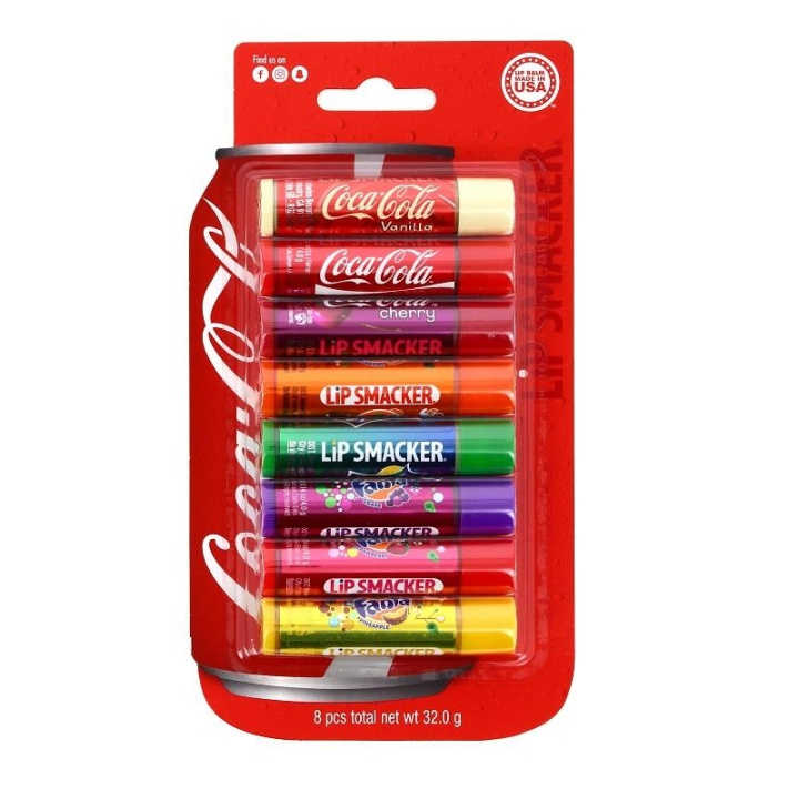 Milani Lip Smacker Coca-Cola Party Pack 8pcs i gruppen SKÖNHET & HÄLSA / Makeup / Läppar / Läppbalsam hos TP E-commerce Nordic AB (C03683)