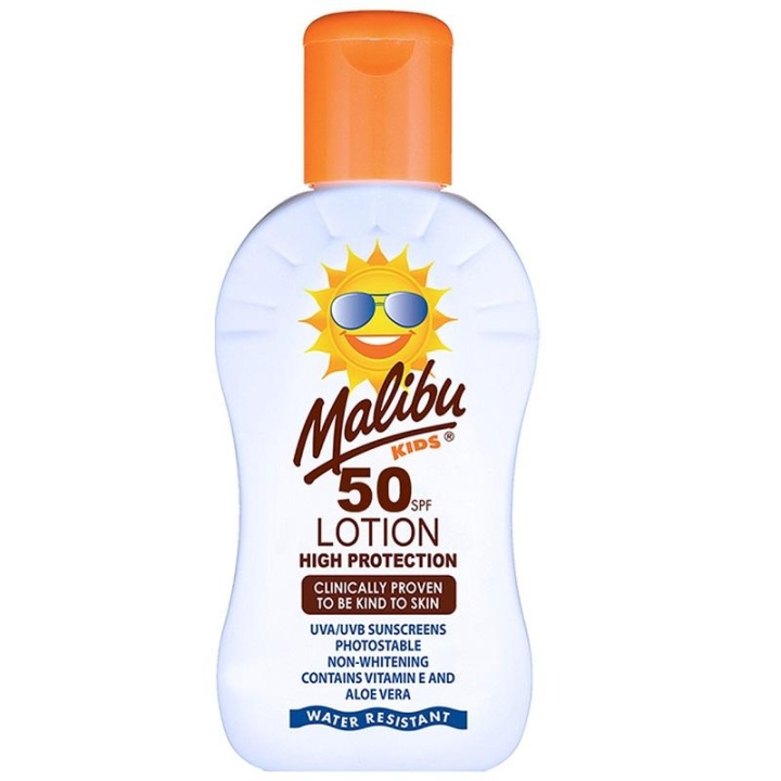 Malibu Kids Sun Lotion, Solkräm SPF50 200ml i gruppen SKÖNHET & HÄLSA / Hudvård / Solskydd & Tanning / Solskydd hos TP E-commerce Nordic AB (C03708)