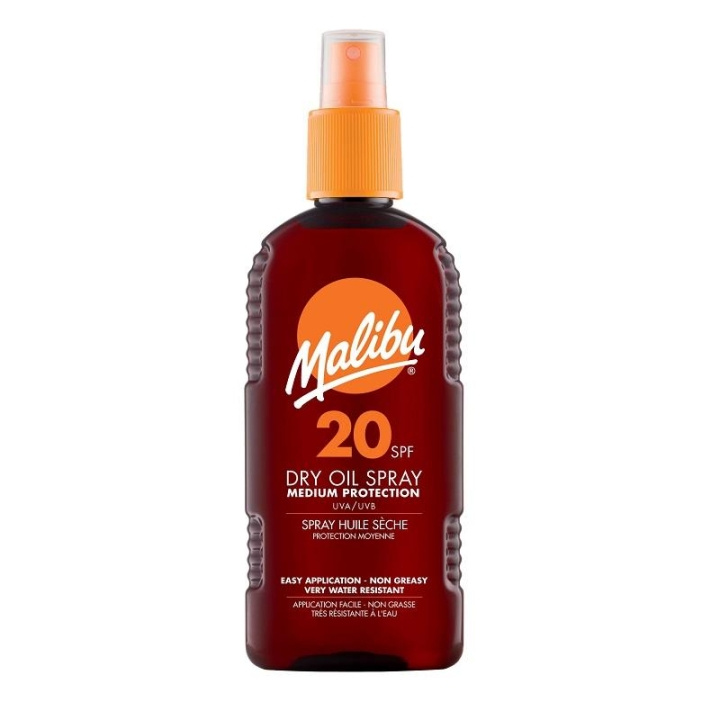 Malibu Dry Oil Spray, Solskyddsfaktor SPF20 200ml i gruppen SKÖNHET & HÄLSA / Hudvård / Solskydd & Tanning / Solskydd hos TP E-commerce Nordic AB (C03716)