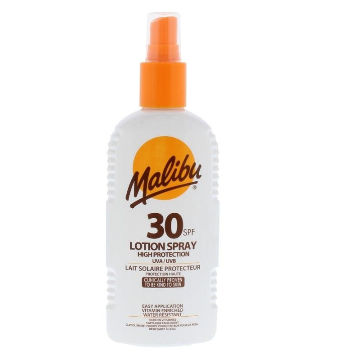 Malibu Lotion Spray, Solkräm SPF30 200ml i gruppen SKÖNHET & HÄLSA / Hudvård / Solskydd & Tanning / Solskydd hos TP E-commerce Nordic AB (C03717)