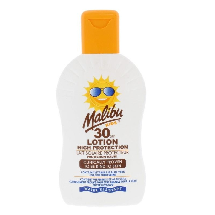 Malibu Kids Sun Lotion, Solkräm SPF30 200ml i gruppen SKÖNHET & HÄLSA / Hudvård / Solskydd & Tanning / Solskydd hos TP E-commerce Nordic AB (C03718)