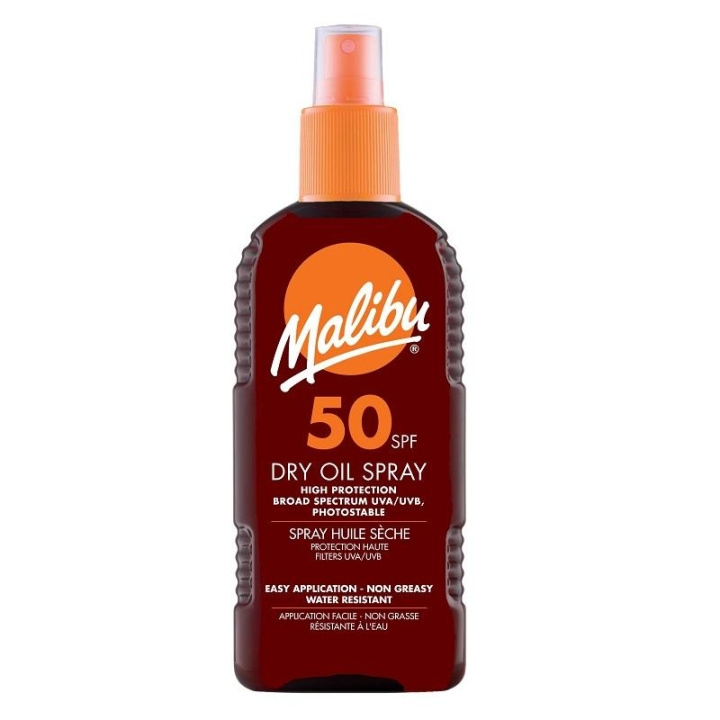 Malibu Dry Oil Spray SPF50 200ml i gruppen SKÖNHET & HÄLSA / Hudvård / Solskydd & Tanning / Solskydd hos TP E-commerce Nordic AB (C03720)