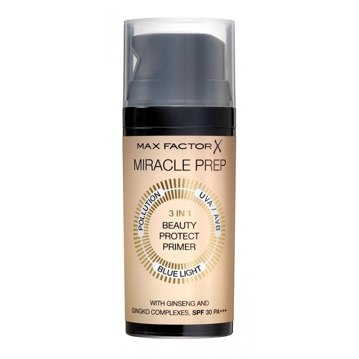 Max Factor Mir Prep 3 In 1 Beauty Protect Primer i gruppen SKÖNHET & HÄLSA / Makeup / Basmakeup / Foundation hos TP E-commerce Nordic AB (C03810)