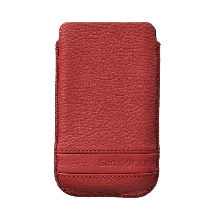 SAMSONITE Mobile Bag Classic Leather Large Red i gruppen SMARTPHONE & SURFPLATTOR / Mobilskydd / Universalskydd / Fodral hos TP E-commerce Nordic AB (C03854)
