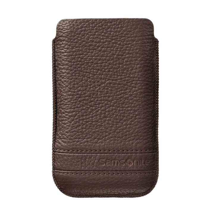 SAMSONITE Mobile Bag Classic Leather Large Brown i gruppen SMARTPHONE & SURFPLATTOR / Mobilskydd / Universalskydd / Fodral hos TP E-commerce Nordic AB (C03855)