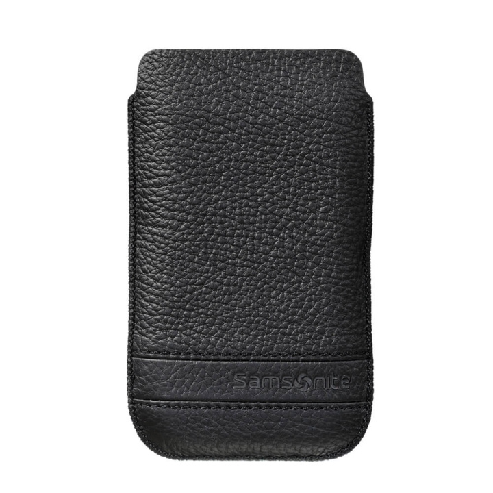 SAMSONITE Mobile Bag Classic Leather Large Black i gruppen SMARTPHONE & SURFPLATTOR / Mobilskydd / Universalskydd / Fodral hos TP E-commerce Nordic AB (C03856)