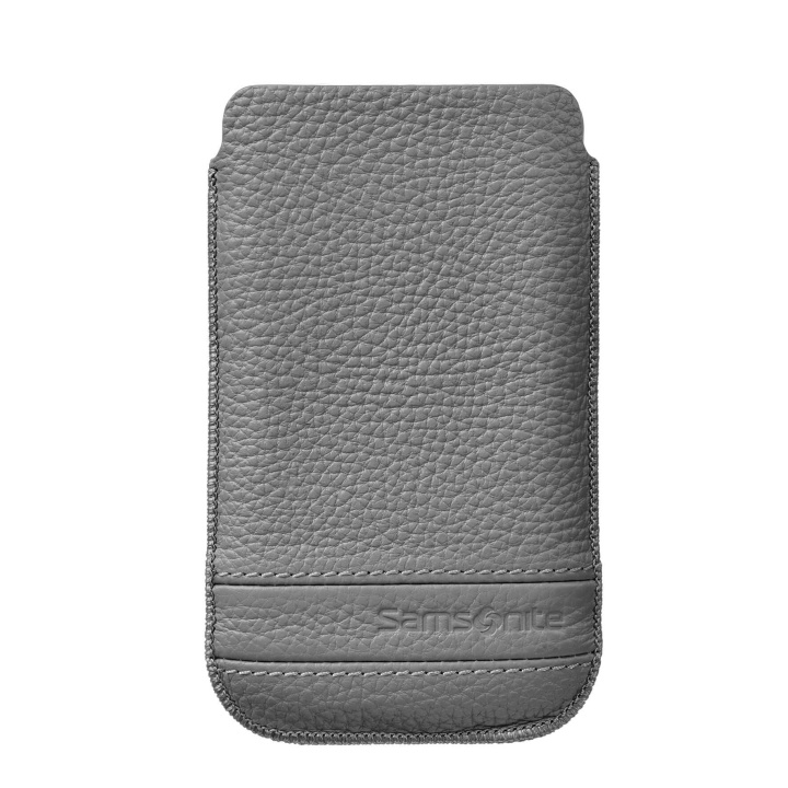 SAMSONITE Mobile Bag Classic Leather Large Grey i gruppen SMARTPHONE & SURFPLATTOR / Mobilskydd / Universalskydd / Fodral hos TP E-commerce Nordic AB (C03857)