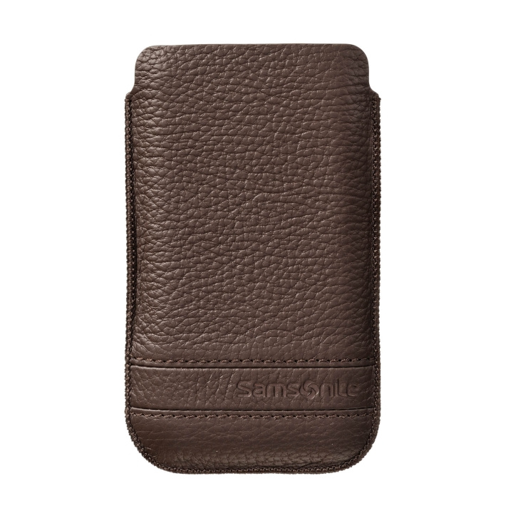 SAMSONITE Mobile Bag Classic Leather XL Brown i gruppen SMARTPHONE & SURFPLATTOR / Mobilskydd / Universalskydd / Fodral hos TP E-commerce Nordic AB (C03859)