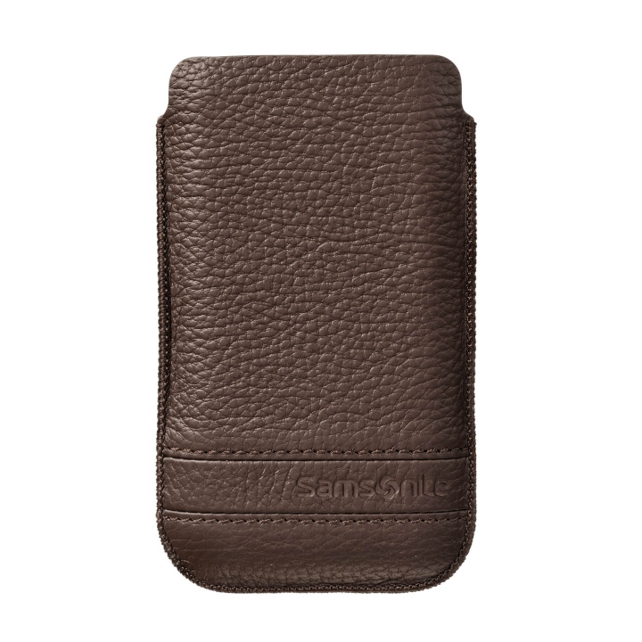 Samsonite Mobile Bag Classic Leather XL Brown i gruppen SMARTPHONE & SURFPLATTOR / Mobilskydd / Universalskydd / Fodral hos TP E-commerce Nordic AB (C03859)