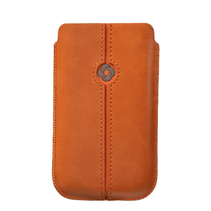 SAMSONITE Mobile Bag Dezir Leather Large Orange i gruppen SMARTPHONE & SURFPLATTOR / Mobilskydd / Universalskydd / Fodral hos TP E-commerce Nordic AB (C03861)